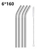 4pcs Short Metal Straws 304 Stainless Steel Straws Eco Reusable Drinking Straws for Kids Drinkware Bar Cocktail Glasses Cup