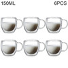 80ML/150ML 2-18PCS Double Wall Glass Kung Fu Tea Cup Transparent Coffee Milk Water Mug High Borosilicate Glass Drinkware Tea Set