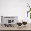 2-6pcs Double-layer Wall Transparent Cup Coffee Milk Drink Mug High Borosilicate Glass Drinkware Heat Resistant Household Office
