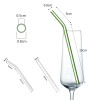 20cm Glass Smoothie Straw, Reusable Clear Drinking Straws for Smoothie Milkshakes Environmentally Friendly Drinkware Straw