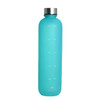 1L Water Bottle with Time Marker 32 OZ Fitness Sports Outdoor Travel Portable Leakproof Drinkware BPA Free Frosted Drink Bottles