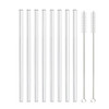 20cmx8mm Clear Glass Straws for Smoothies Cocktails Drinking Straws Reusable Eco Friendly Straws Drinkware Bar Party Accessory