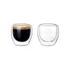 2-6PCS 80ml Double-layer Insulated Glass Cup High Borosilicate Glass Coffee Milk Mug Tea Cup Restaurant Household Drinkware Gift