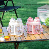 1600ML Split Warehouse Double Drink Carrying Kettle Portable Sport Straw Cup with Strap Creative Milk Tea Water Bottle Drinkware