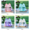 1600ML Split Warehouse Double Drink Carrying Kettle Portable Sport Straw Cup with Strap Creative Milk Tea Water Bottle Drinkware