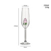 2pcs Creative Shaped Goblets Champagne Flute Flower Wine Glasses Cup Stemware Cocktail Glass Drinkware Party Wedding Gifts