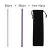 FAIS DU 100PCS Reusable 304 Stainless Steel Drinking Straws Metal Straws Eco-friendly Party Cocktail Bar Accessories Drinkware