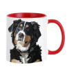 Mountain Dog Ceramic Mugs, Tea Cups, Cocoa Coffee Mugs, Coffeeware, Home Decal, Funny Gift Idea, Tableware Teaware, Drinkware