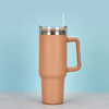 Stainless Steel Tie Dye Thermal Water Bottle Coffee Straw Cup 40 Oz Tumbler with Handle Drinkware Travel Car Mug Thermos Bottle