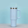 Stainless Steel Tie Dye Thermal Water Bottle Coffee Straw Cup 40 Oz Tumbler with Handle Drinkware Travel Car Mug Thermos Bottle