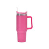 Stainless Steel Tie Dye Thermal Water Bottle Coffee Straw Cup 40 Oz Tumbler with Handle Drinkware Travel Car Mug Thermos Bottle