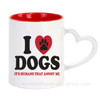 Funny I Love Dogs Mugs Handle Tea Coffee Cups Creative Milk Drinkware Personality Morph Coffeeware Home Decor Birthday Gifts