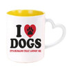 Funny I Love Dogs Mugs Handle Tea Coffee Cups Creative Milk Drinkware Personality Morph Coffeeware Home Decor Birthday Gifts