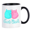 Cat Coffee Mugs Daddy Father Papa Dad Cups Lover Couples Wife Husband Valentines Gifts Coffeeware Girlfriend Boyfriend Drinkware