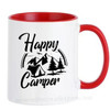 Happy Camper Adventure Camping Mugs Mountains Coffee Cups Creative Milk Drinkware Morph Coffeeware Home Decor Birthday Gifts