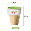 240ml Creative Ceramic Ice Cream Cone Cups Coffee Cup Stackable Porcelain Tea Milk Water Mugs Home Decoration Kitchen Drinkware