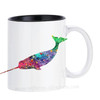 Watercolor Narwhal Mugs Nursery Art Coffee Cups Creative Milk Drinkware Personality Morph Coffeeware Home Decor Birthday Gifts