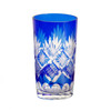 Blue Beer Whiskey Water Vodka Beverage Glasses Edo Kiriko Glass Hand Cut To Clear Crystal Wine Glass Cup Drinkware 9oz/250ml