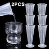 100ML Plastic Measuring Cup Transparent Scale Measuring Cup Pour Spout Without Handle Liquid Container For Kitchen Bar Supplies