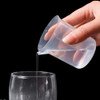 100ML Plastic Measuring Cup Transparent Scale Measuring Cup Pour Spout Without Handle Liquid Container For Kitchen Bar Supplies