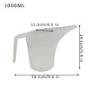 1Pcs 1000ML Tip Mouth Plastic Measuring Jug Cup Kitchen Supplies With Graduated PP Liquid Measure Container White Baking Tools
