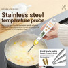2 in 1 Electronic Kitchen Scale LCD Digital Measuring Food Flour Digital Spoon Scale Mini Kitchen Tool Forfood Thermometer Scale