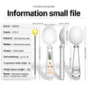2 in 1 Electronic Kitchen Scale LCD Digital Measuring Food Flour Digital Spoon Scale Mini Kitchen Tool Forfood Thermometer Scale
