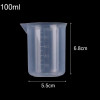 100ML Measuring Cup Transparent Plastic Scale Beaker Cups Lab Chemical Laboratory Container Jugs Durable Kitchen Baking Tool