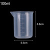 100ML Measuring Cup Transparent Plastic Scale Beaker Cups Lab Chemical Laboratory Container Jugs Durable Kitchen Baking Tool