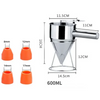 600/1200ML Cone-shaped Stainless Steel Funnel Dispenser Dough Pancake Dispenser Octopus Fish Ball Home Kitchen Baking Tools