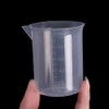 100ml Plastic Measuring Cup Transparent Scale Beaker Lab Chemical Measuring Cups for Resin Water Kitchen Liquid Jugs Container