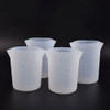 For fun 30ML-1000ML Silicone Measuring Cup Transparent With Scale Separating Cups DIY Cake Epoxy Resin Jewelry Making Tools