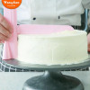 Plastic Adjustable Smoothing Cake Scraper Cream Butter Screed with Scaled Ruler Decorating Tools Spatula