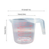 1pc 250/500/1000ml Baking Liquid Measuring Cups PVC Scale Cup Plastic Measuring Volume Beaker Kitchen Baking Tools