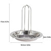 1Set Barbecue Grilling Baking Cooking Pans Non-Stick Chicken Roaster Rack With Bowl BBQ Accessories Tools Cleaning Brush