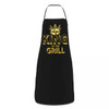 BBQ Master King Of The Grill Bib Apron Women Men Unisex Kitchen Chef Barbecue Lover Tablier Cuisine for Cooking Baking Gardening