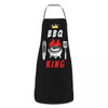 BBQ Master King Of The Grill Bib Apron Women Men Unisex Kitchen Chef Barbecue Lover Tablier Cuisine for Cooking Baking Gardening