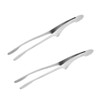 BBQ Food Tongs Home Cookware Camping Anti-scald Stainless Steel Barbecue Clamp with Handle Cooking Tool Grilling Clamps