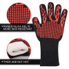 1pc Heat Resistant Oven Gloves - Cut Resistant, Non-Slip Silicone BBQ Gloves for Kitchen, Grill, Camping, and Cookware