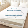 Waterproof Polyester Mattress Protector, Soft Comfortable Breathable Solid Color Bedding Mattress Cover Fitted With Zipper