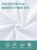 Mattress Protector Waterproof Bamboo Fiber White Breathable Soft Noiseless Fitted Sheet Mattress Cover Queen for Home