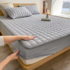 Waterproof Quilted Mattress Cover Solid Color Mattress Protector Cover for Bedroom Anti-bacterial Bed Cover no pillowcase