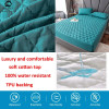 Waterproof Thicken Mattress Topper Pad Anti-bacterial Mattress Protector Cover with Elastic Band Quilted Fitted Sheet Bed Cover