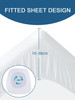 Waterproof Mattress Cover Terry Cloth Soft Durable Breathable Fitted Sheet Bed Pad Protector Full Size for Home 90x200