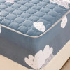 Thick Quilted Elastic Fitted Sheet Soft Breathable Mattress Cover Latex Cushion Cover Non-slip Washable Queen Mattress Protector Thick Quilted Elastic Fitted Sheet Soft Breathable Mattress Cover Latex Cushion Cover Non-slip Washable Queen Mattress Protector