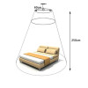 3Colors Summer Elgant Hung Dome Mosquito Net For Double Bed Summer Polyester Mesh Fabric Home bedroom Baby Adults Hanging Decor