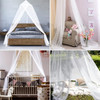 Elegant Bed Mosquito Net Hung Summer Mesh Canopy Polyester Mesh Fabric Net Mosquito Bedroom Camping Baby Adults Hanging Decor