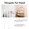 Net Mosquito Crib Stand Canopy Holder Rackbracket Baby Support Bed Accessories Ring Bassinetclip Netting Metal Dome Adjustable