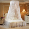 Round Ceiling Mosquito Net Princess Round With Butterfly Decoration Canopy Bed Curtain Netting For Bed Bedroom Dorm Room Decor