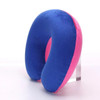 U-shaped Travel Pillow Car Air Flight Office Inflatable Neck Pillow Short Plush Cover PVC Support Headrest Soft Nursing Cushion